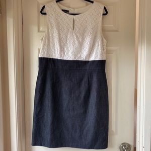 Lace top/denim bottom dress. Worn 1 time